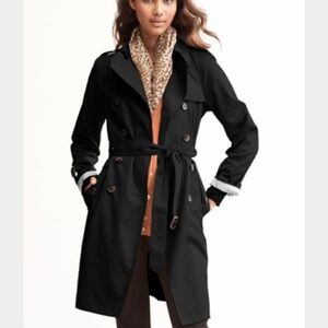 Banana Republic Black Trench Coat